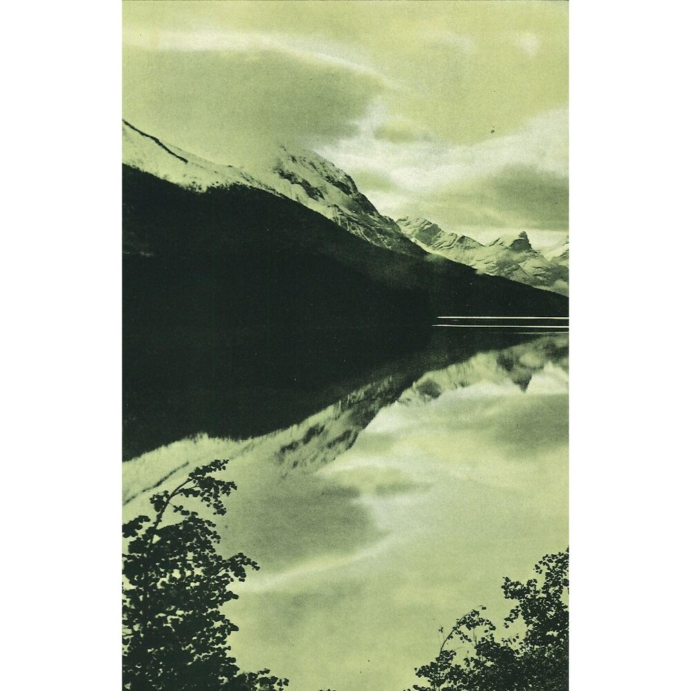 Vintage Calendar Print Mountain Sepia 6x9